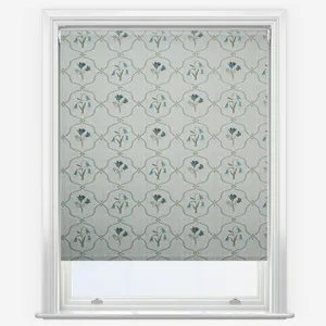 Emily Bond Margot Steel Blue Roller Blind