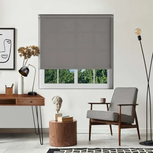Luxe Concrete Cordless Roller Blind