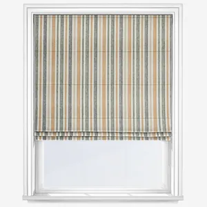 Tiverton Stripe Burnt Orange Roman Blind