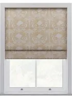 Laura Ashley Josette Woven Gold Roman Blind