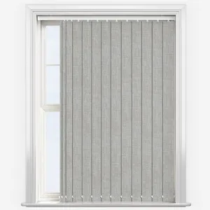Voga Smoke Grey Textured Vertical Blind