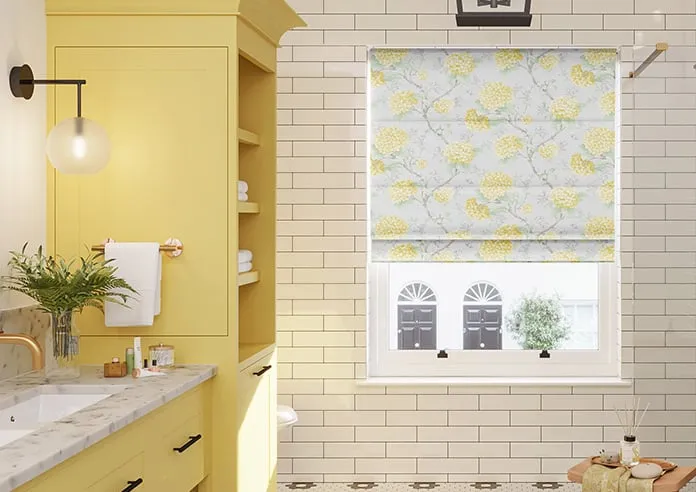 Bouquet Velvet Primrose - Roman Blind