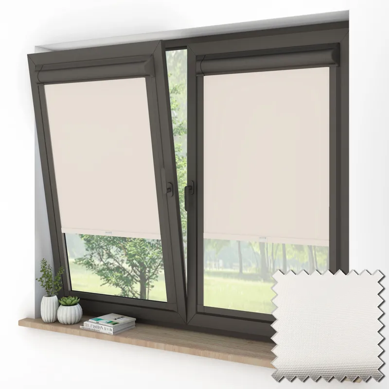 Pvc Blackout Snow Perfect Fit Roller Blinds