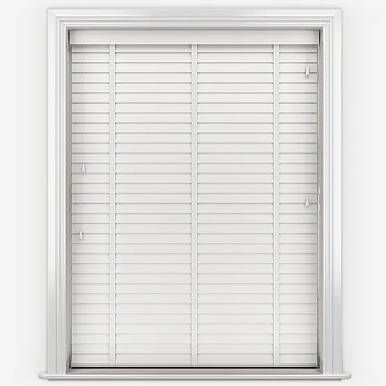 Aspect Snow White With Super White Tapes Wooden Venetian Blinds