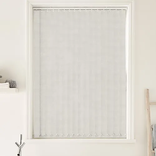 Metz White (Moisture Resistant) Bathroom Vertical Blinds