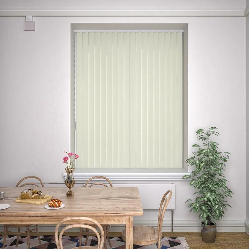 Kensington Plain Made To Measure Vertical Blind Oyster