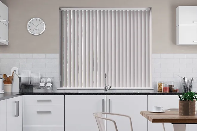 Cello Beige Matt Finish - Rigid Pvc Vertical Blind