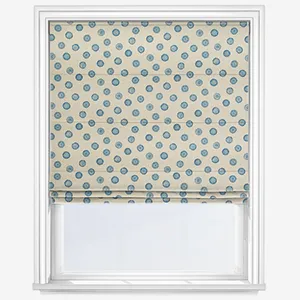 Daisy Cornflower Roman Blind