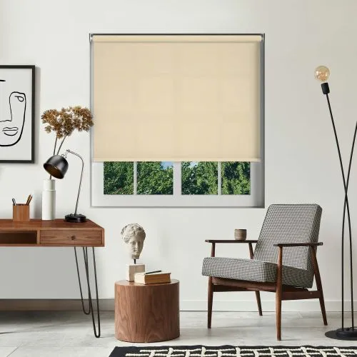 Luxe Beige Cordless Roller Blind