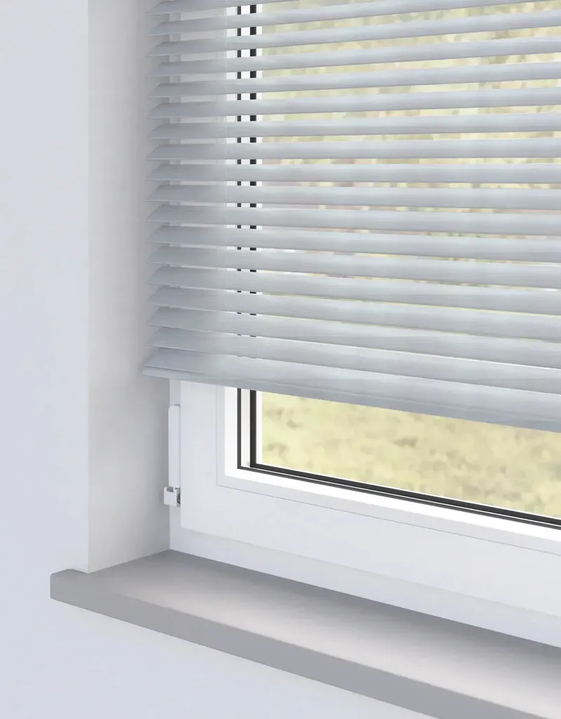 Aquawood White Grain Faux Wooden Blind - 50mm