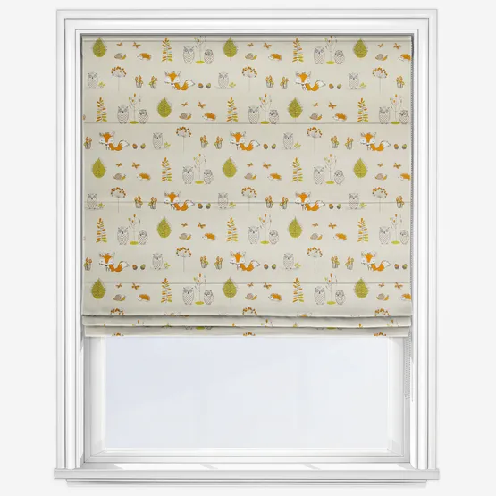 Woodland Fox Multi Roman Blind