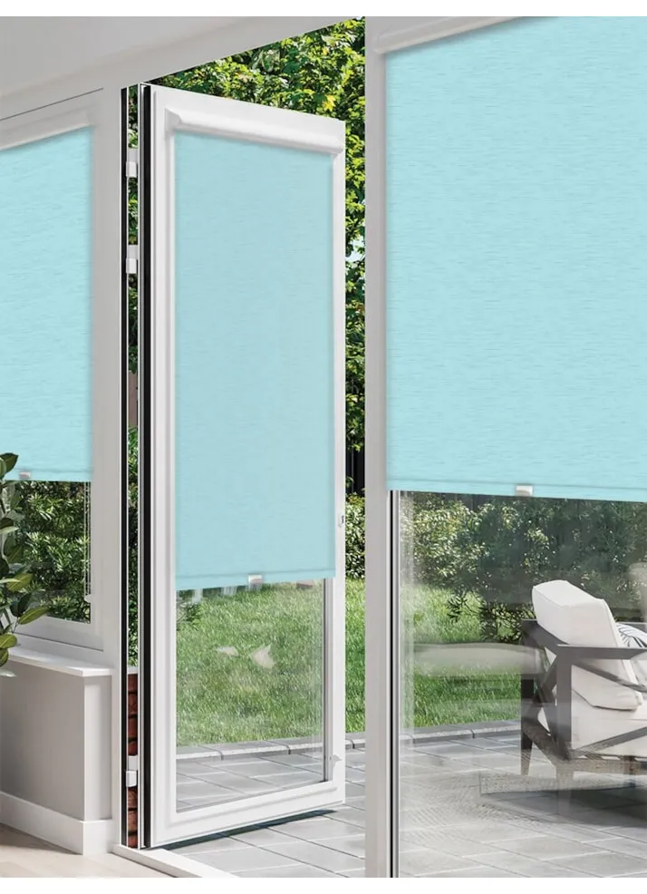 New York Sky Blue Perfect Fit® Roller Blind