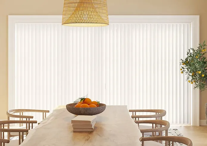 Trinity (Blackout) Off White - Vertical Blind