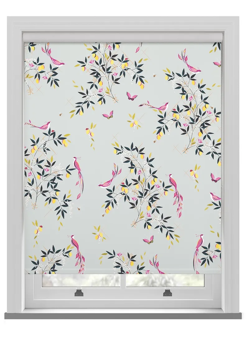 Sara Miller Birds & Trellis Duckegg Roller Blind