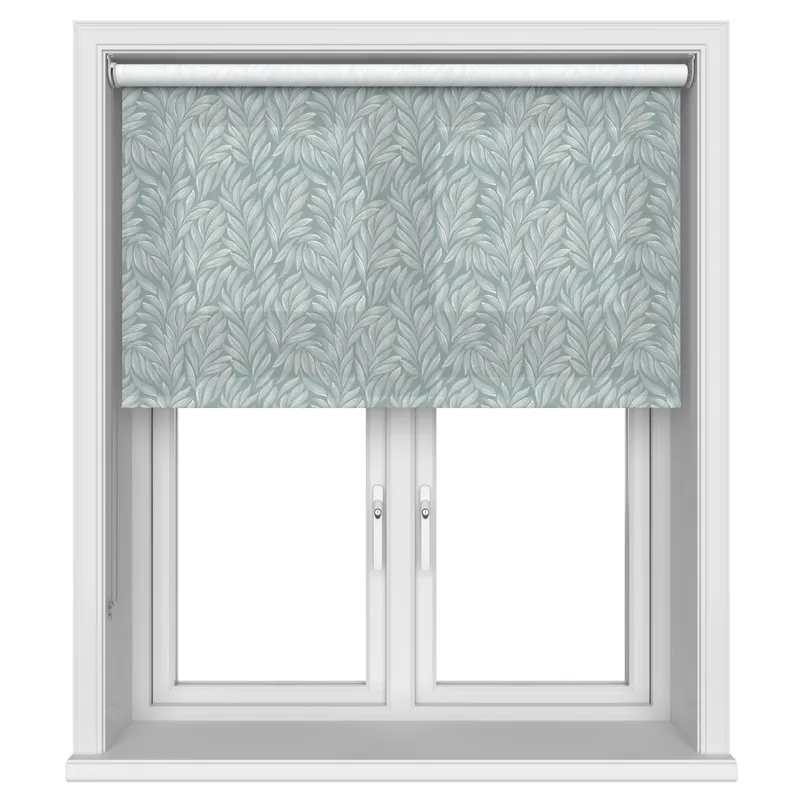 Laura Ashley Coulderton Leaves Dark Duck Egg Blinds Uk