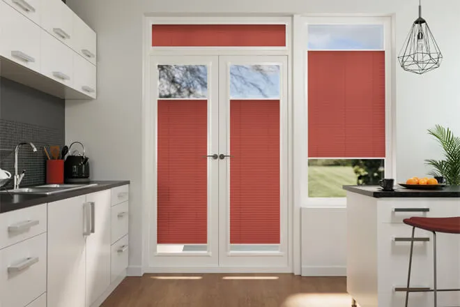 Precision Red - Perfect Fit Pleated Blind