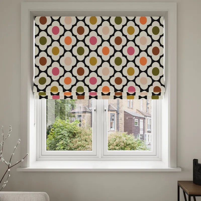 Orla Kiely Spot Flower Red Multi Blinds Uk