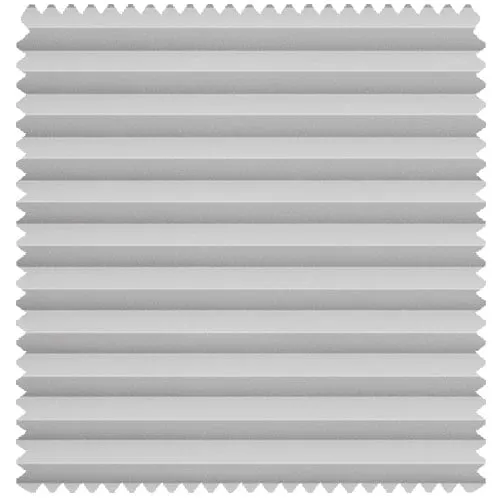 Nouveau Frosted Grey Freehanging Pleated Blinds