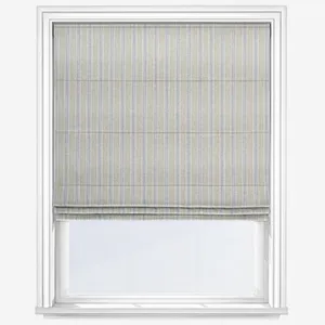 Emily Bond George Stripe Sage Roman Blind