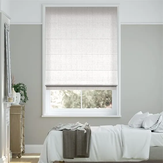 Velvet Pure White Roman Blind