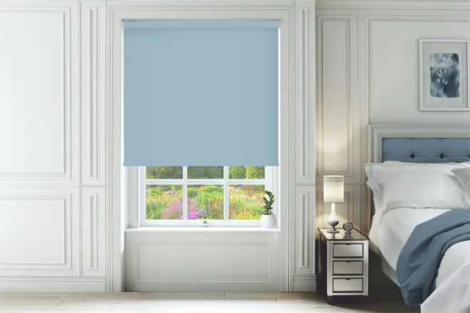 Ibiza Baby Blue - Blackout Roller Blind