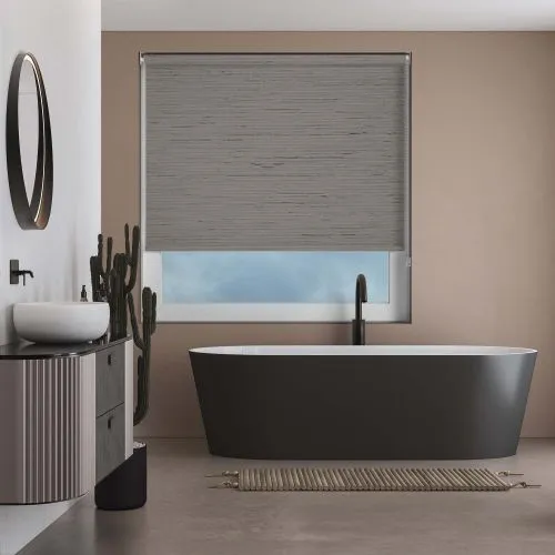 Aqua Weave Graphite Roller Blind