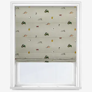 Sophie Allport On The Farm Soft Grey Roman Blind