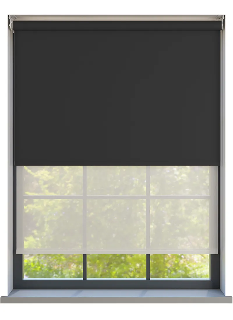 Amor Midnight With Haze Pure Double Roller Blind
