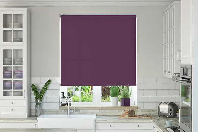 Oxford Safe+ Purple - Fire Retardant & Moisture Resistant Roller Blind
