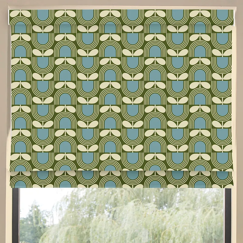 Orla Kiely Striped Tulip Made To Measure Roman Blind Bancha