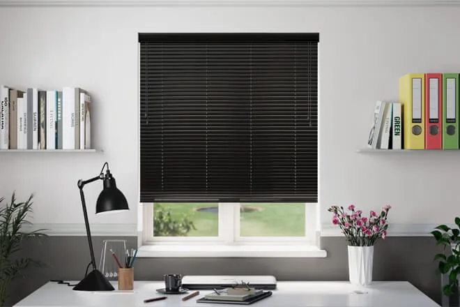 Galaxy Black Gloss - Venetian Blinds