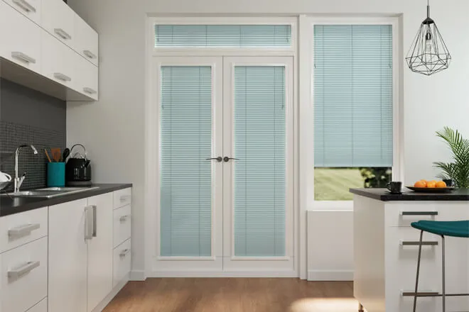 Precision Pastel Blue - 25mm Slat Venetian Perfect Fit Blind
