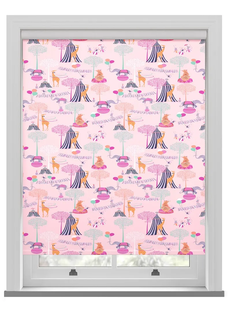 Sara Miller Circus Pink Roller Blind