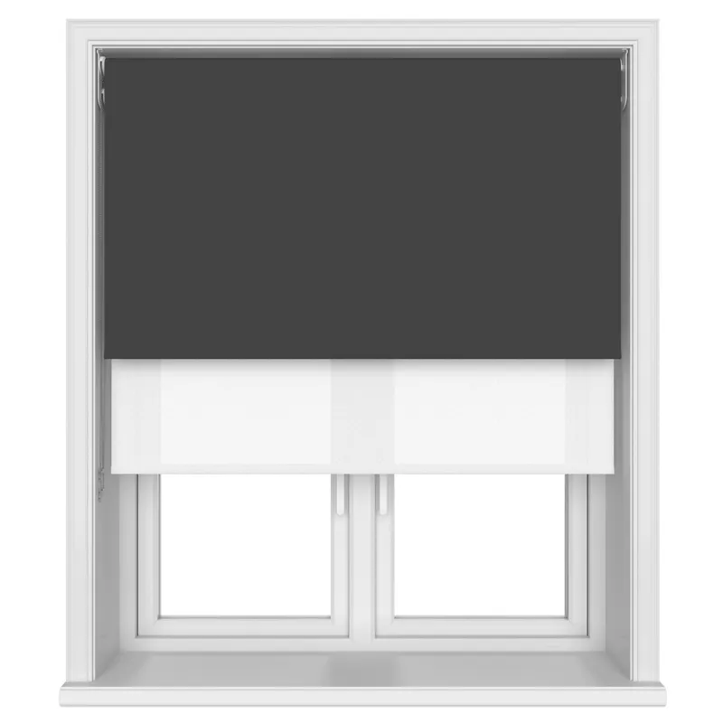 Tradechoice Blackout Black Double Roller Blind