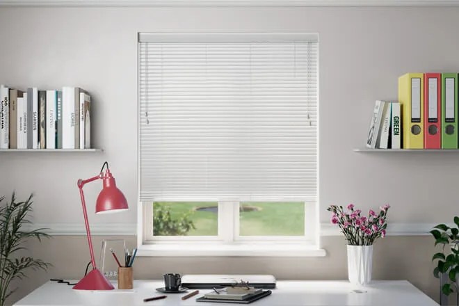Millennium White Perforated - 50mm Aluminium Venetian Blinds