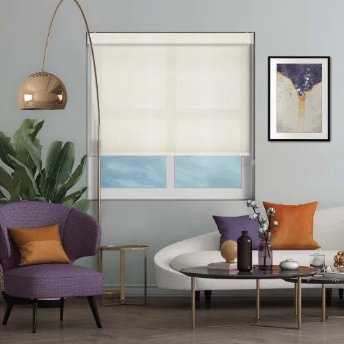 Linen Cotton Pelmet Roller Blind
