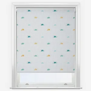 Sonova Studio Sunbeam Blue Ochre Roller Blind