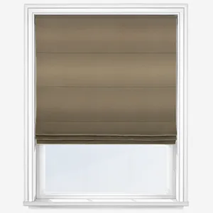 Luxe Faux Silk Latte Roman Blind