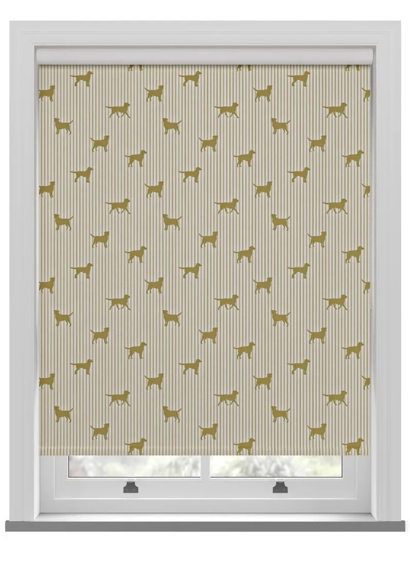 Emily Bond Marley Gold Roller Blind