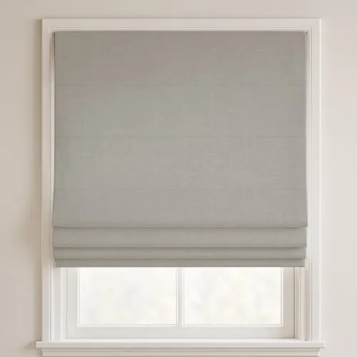 Sanibel Silver Deluxe Roman Blinds