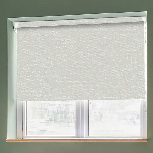 Reflection Fr Ecru (Moisture Resistant) Grip Fit Roller Blinds