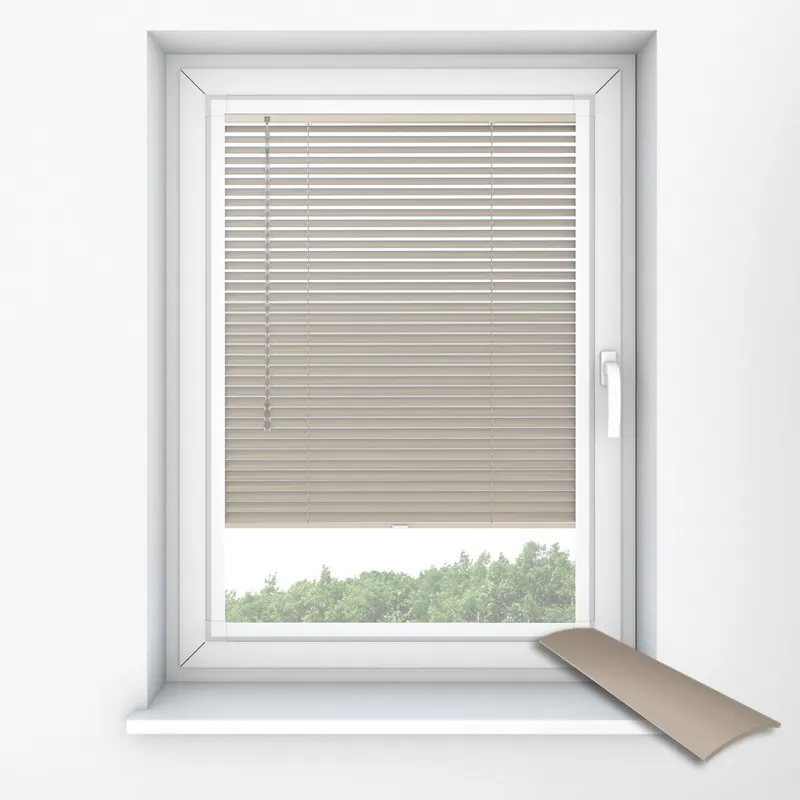 0075 Light Grey Perfect Fit Venetian Blinds
