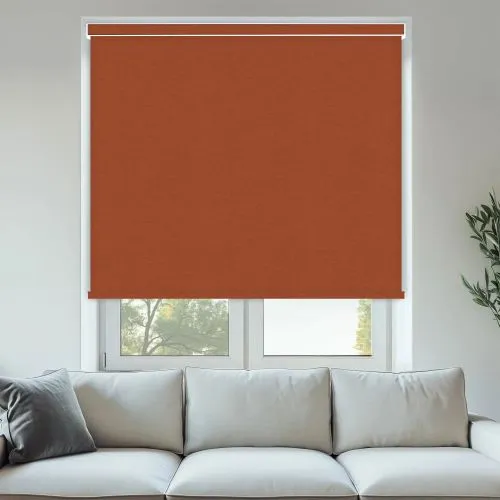 Vibe Blackout Pelmet Roller Blinds - Burnt Orange