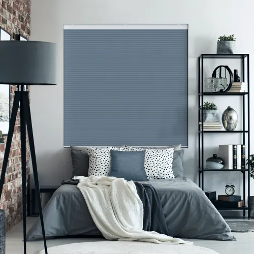 Velto Blue Blackout Cordless Honeycomb Pleated Blind