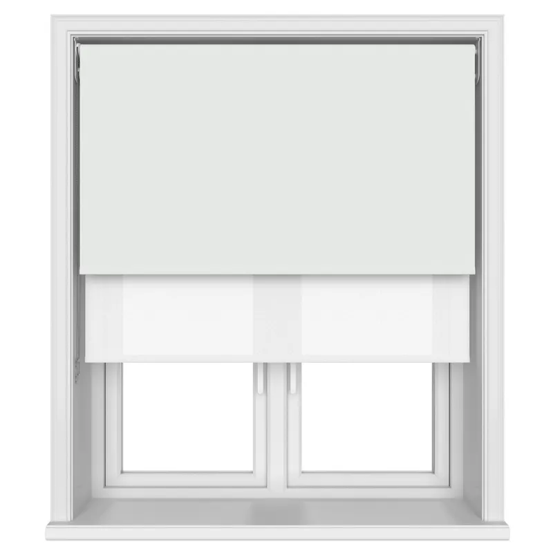 Tradechoice Blackout White Double Roller Blind