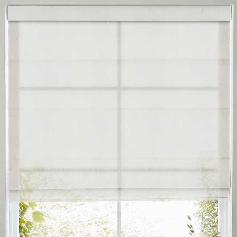 Eloise Sheer Voile Made To Measure Roman Blind Ivory