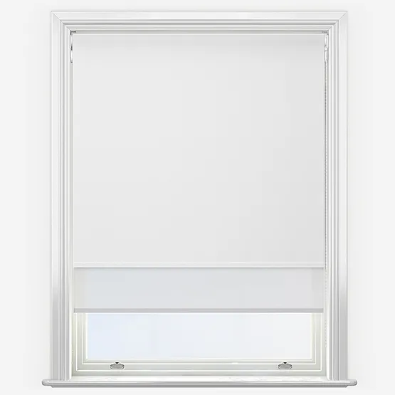 Double Roller Sunvue Porcelain & White Double Roller Blind