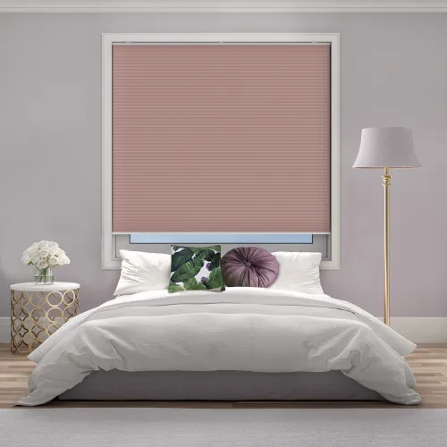 Free Hanging Dovestone Blackout Orchid Honeycomb Pleated Blind