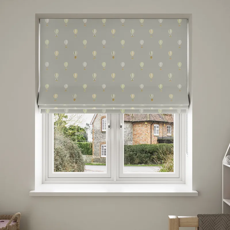 Sophie Allport Bears & Balloons Mint Grey Blinds Uk