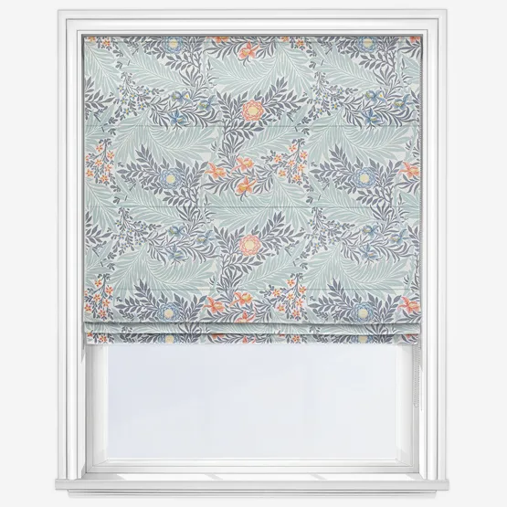 William Morris At Home Larkspur Woad Roman Blind